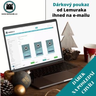 Dárek na super poslední chvíli? Poukaz od Lemuraka dostanete ihned na Váš email a už ho stačí jen vytisknout, zabalit a...